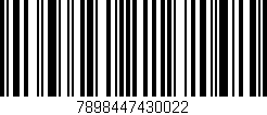 Código de barras (EAN, GTIN, SKU, ISBN): '7898447430022'