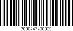 Código de barras (EAN, GTIN, SKU, ISBN): '7898447430039'