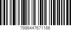 Código de barras (EAN, GTIN, SKU, ISBN): '7898447671166'