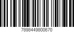 Código de barras (EAN, GTIN, SKU, ISBN): '7898449800670'