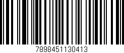 Código de barras (EAN, GTIN, SKU, ISBN): '7898451130413'