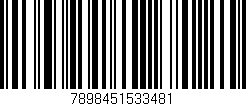 Código de barras (EAN, GTIN, SKU, ISBN): '7898451533481'