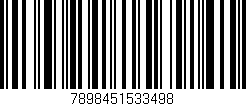 Código de barras (EAN, GTIN, SKU, ISBN): '7898451533498'