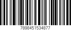 Código de barras (EAN, GTIN, SKU, ISBN): '7898451534877'