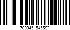 Código de barras (EAN, GTIN, SKU, ISBN): '7898451546597'