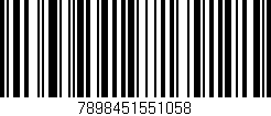 Código de barras (EAN, GTIN, SKU, ISBN): '7898451551058'