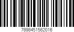 Código de barras (EAN, GTIN, SKU, ISBN): '7898451562016'