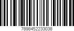 Código de barras (EAN, GTIN, SKU, ISBN): '7898452233038'