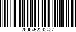Código de barras (EAN, GTIN, SKU, ISBN): '7898452233427'