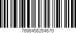 Código de barras (EAN, GTIN, SKU, ISBN): '7898456264670'