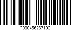 Código de barras (EAN, GTIN, SKU, ISBN): '7898456267183'