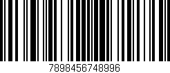 Código de barras (EAN, GTIN, SKU, ISBN): '7898456748996'