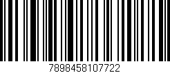 Código de barras (EAN, GTIN, SKU, ISBN): '7898458107722'