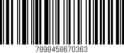 Código de barras (EAN, GTIN, SKU, ISBN): '7898458670363'