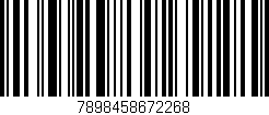 Código de barras (EAN, GTIN, SKU, ISBN): '7898458672268'