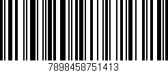 Código de barras (EAN, GTIN, SKU, ISBN): '7898458751413'