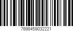 Código de barras (EAN, GTIN, SKU, ISBN): '7898459032221'