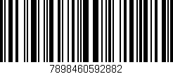 Código de barras (EAN, GTIN, SKU, ISBN): '7898460592882'