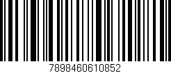Código de barras (EAN, GTIN, SKU, ISBN): '7898460610852'