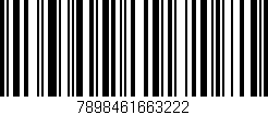 Código de barras (EAN, GTIN, SKU, ISBN): '7898461663222'