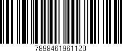 Código de barras (EAN, GTIN, SKU, ISBN): '7898461961120'