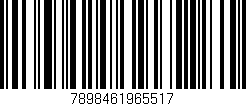 Código de barras (EAN, GTIN, SKU, ISBN): '7898461965517'
