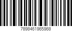 Código de barras (EAN, GTIN, SKU, ISBN): '7898461965968'