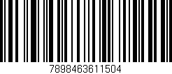 Código de barras (EAN, GTIN, SKU, ISBN): '7898463611504'