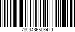 Código de barras (EAN, GTIN, SKU, ISBN): '7898466506470'