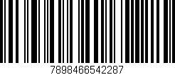 Código de barras (EAN, GTIN, SKU, ISBN): '7898466542287'