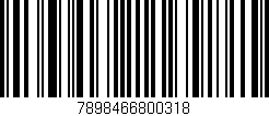 Código de barras (EAN, GTIN, SKU, ISBN): '7898466800318'