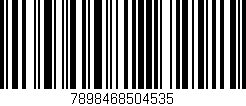 Código de barras (EAN, GTIN, SKU, ISBN): '7898468504535'