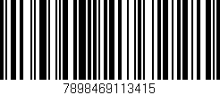 Código de barras (EAN, GTIN, SKU, ISBN): '7898469113415'