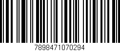 Código de barras (EAN, GTIN, SKU, ISBN): '7898471070294'