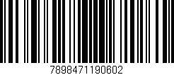 Código de barras (EAN, GTIN, SKU, ISBN): '7898471190602'