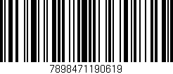 Código de barras (EAN, GTIN, SKU, ISBN): '7898471190619'