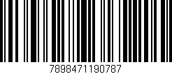 Código de barras (EAN, GTIN, SKU, ISBN): '7898471190787'