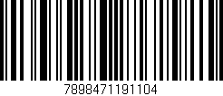 Código de barras (EAN, GTIN, SKU, ISBN): '7898471191104'
