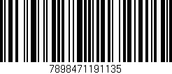 Código de barras (EAN, GTIN, SKU, ISBN): '7898471191135'