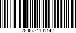 Código de barras (EAN, GTIN, SKU, ISBN): '7898471191142'