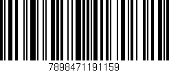 Código de barras (EAN, GTIN, SKU, ISBN): '7898471191159'