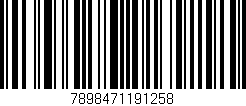 Código de barras (EAN, GTIN, SKU, ISBN): '7898471191258'