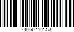 Código de barras (EAN, GTIN, SKU, ISBN): '7898471191449'