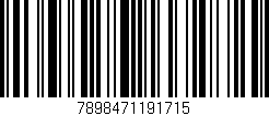 Código de barras (EAN, GTIN, SKU, ISBN): '7898471191715'
