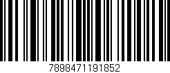 Código de barras (EAN, GTIN, SKU, ISBN): '7898471191852'