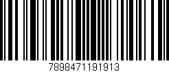 Código de barras (EAN, GTIN, SKU, ISBN): '7898471191913'