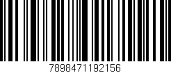 Código de barras (EAN, GTIN, SKU, ISBN): '7898471192156'