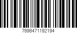 Código de barras (EAN, GTIN, SKU, ISBN): '7898471192194'