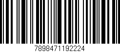 Código de barras (EAN, GTIN, SKU, ISBN): '7898471192224'