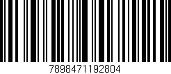 Código de barras (EAN, GTIN, SKU, ISBN): '7898471192804'